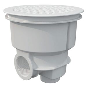 NORM MAIN DRAIN FLAT GRILLE – WHITE